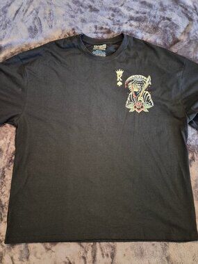 Thirty Single The KING Card Style Double Sided Graphic T Shirt Men’s 3XL